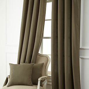 go to drapes and decorative pillow cases green